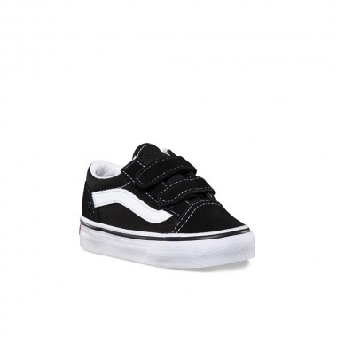 VANS OLD SKOOL V TODDLERS SHOES BLACK