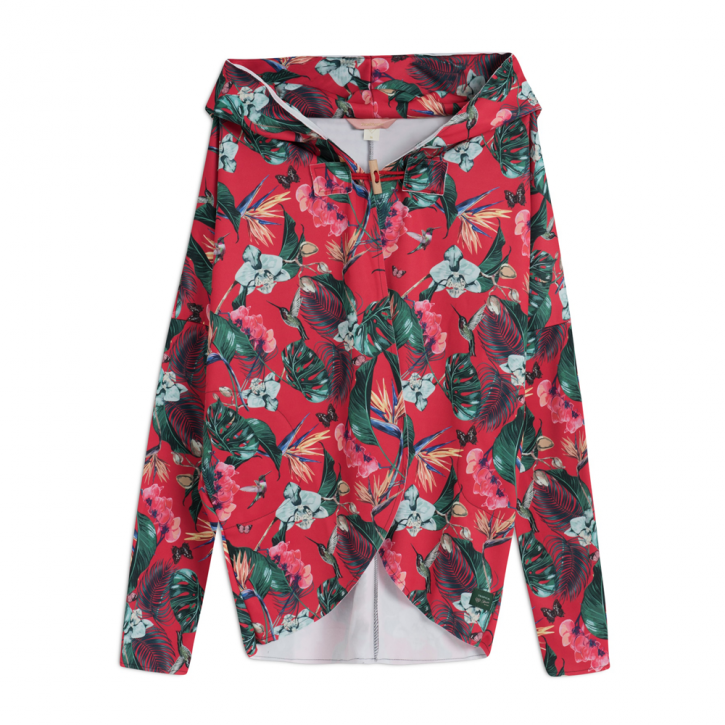 FEMI STORIES PAGAN CAPE TOP TROPICAL RED