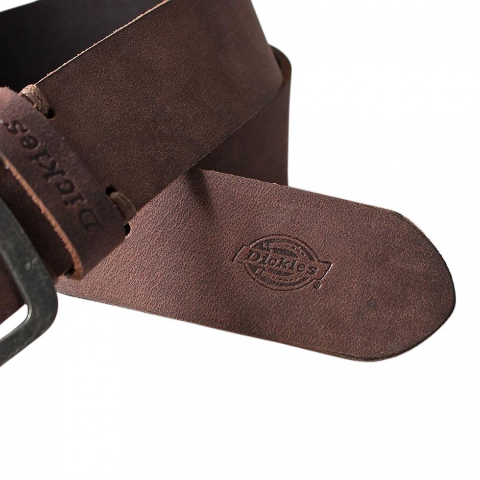 DICKIES EAGLE LAKE LEATHER BELT BROWN