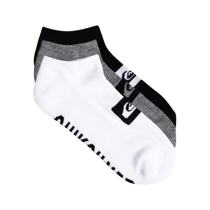 QUIKSILVER ANKLE 3PACK SOCKS ASSORTED
