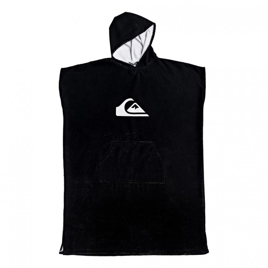 QUIKSILVER SURF PONCHO BLACK