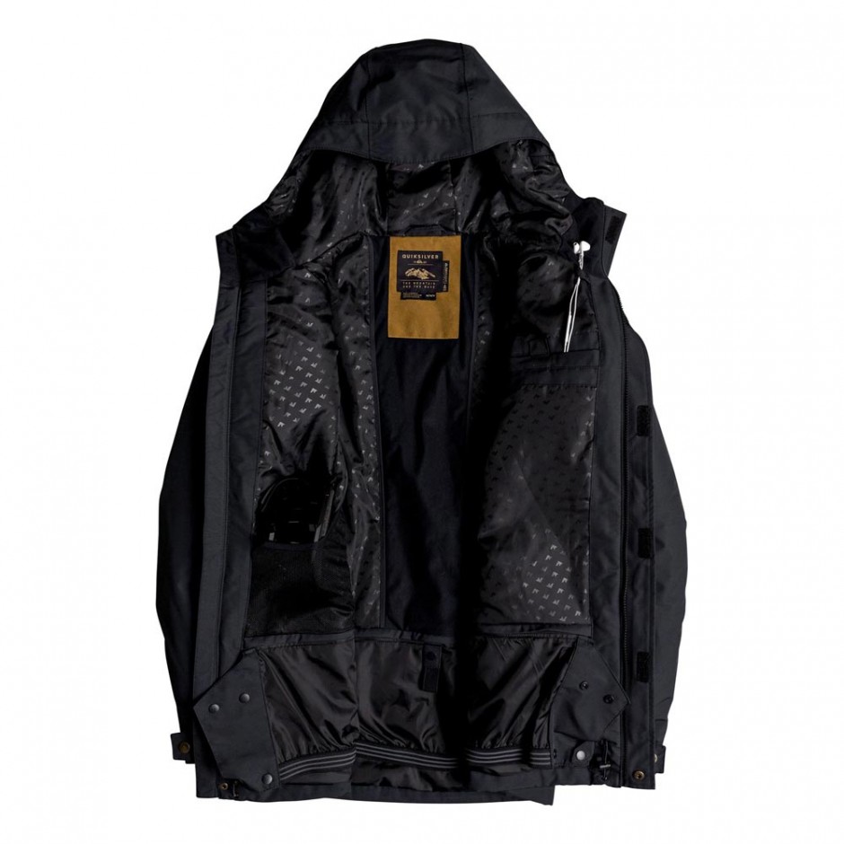 QUIKSILVER RAFT SNOW JACKET BLACK