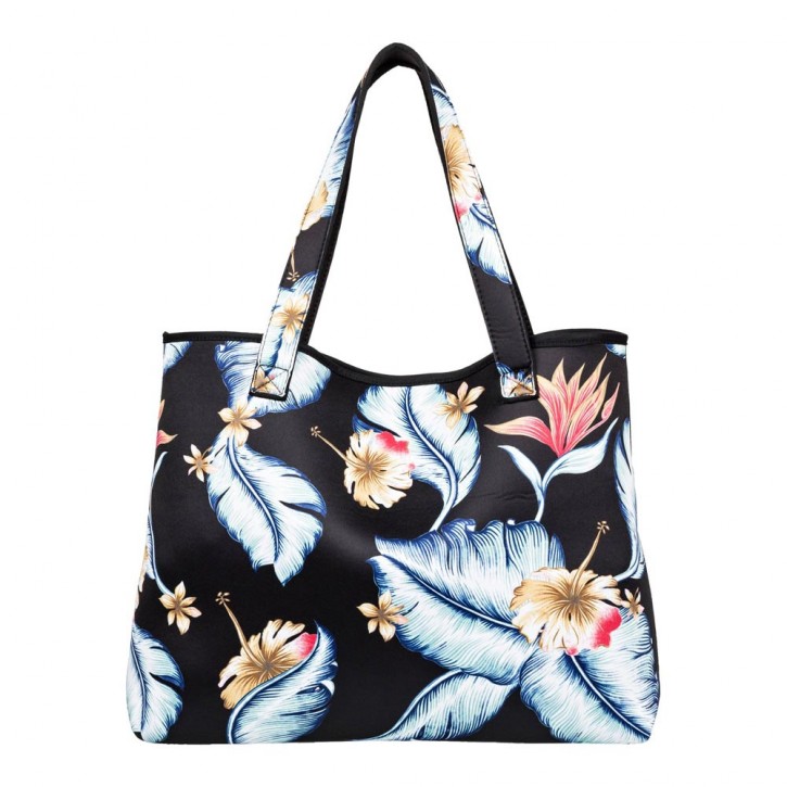 ROXY ALL THINGS REVERSIBLE BAG ANTHRACITE TROPICAL LOVE