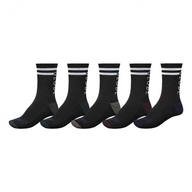 GLOBE CARTER CREW SOCK 5 PACK ASSORTED