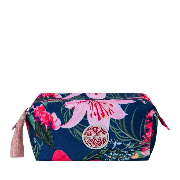 FEMI STORIES IKAIA SMALL COSMETIC BAG LILAC NAVY