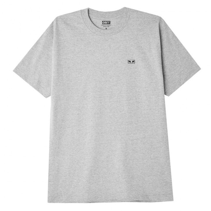 OBEY MASS RESISTANCE CLASSIC TEE HEATHER GREY