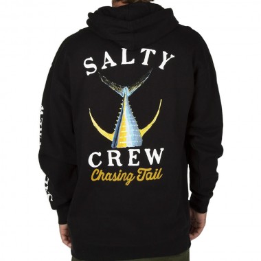 SALTY CREW TAILED HOODIE BLACK
