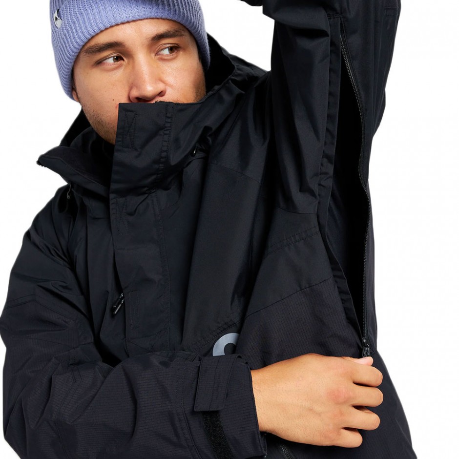 BURTON FROSTNER SNOW ANORAK TRUE BLACK