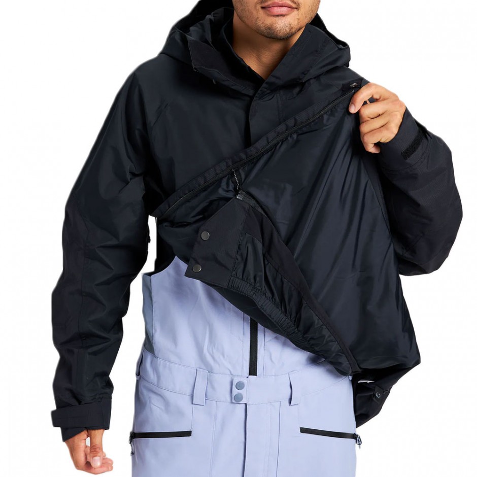 BURTON FROSTNER SNOW ANORAK TRUE BLACK