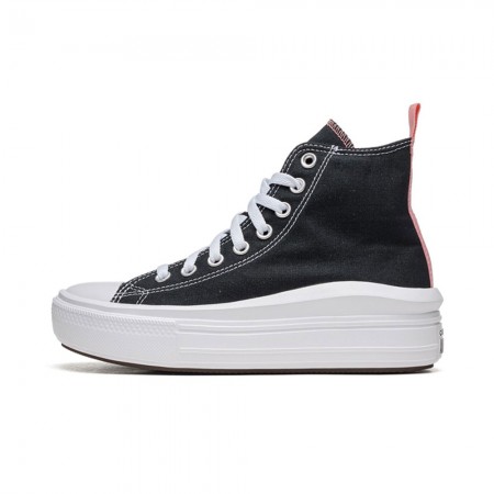 CONVERSE CHUCK TAYLOR ALL STAR MOVE SHOES BLK/PINK SALT/WHITE