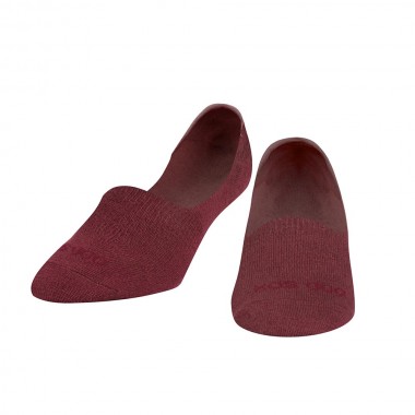 ODD SOX BASIX NO SHOW SOLID W MAUVE HEATHER SOCKS