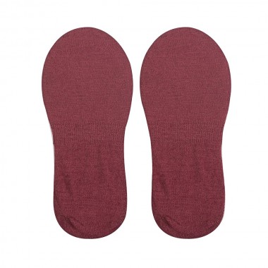 ODD SOX BASIX NO SHOW SOLID W MAUVE HEATHER SOCKS