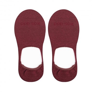 ODD SOX BASIX NO SHOW SOLID W MAUVE HEATHER SOCKS