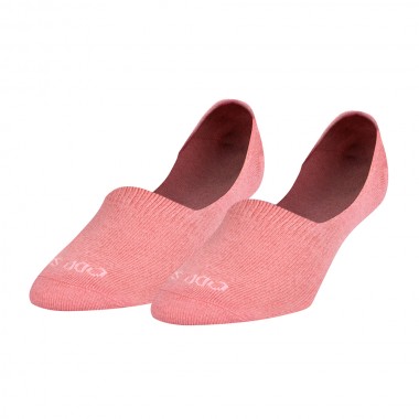 ODD SOX BASIX NO SHOW SOLID W SALMON HEATHER SOCKS