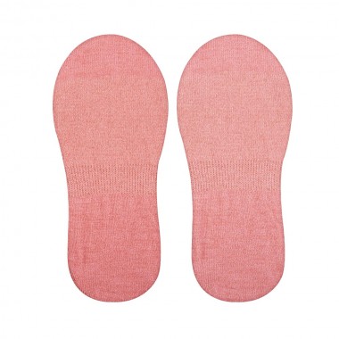 ODD SOX BASIX NO SHOW SOLID W SALMON HEATHER SOCKS
