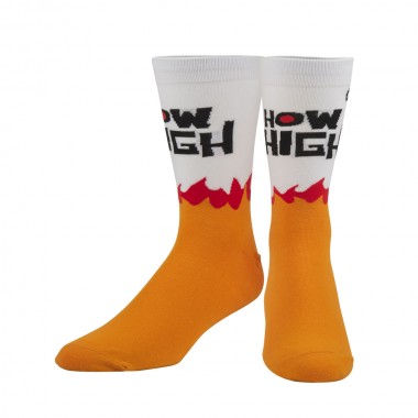 ODD SOX X HOW HIGH BURN CREW SOCKS