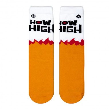 ODD SOX X HOW HIGH BURN CREW SOCKS