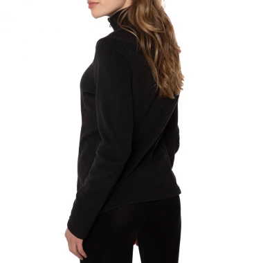 PROTEST MUTEZ 1/4 ZIP TOP FLEECE TRUE BLACK