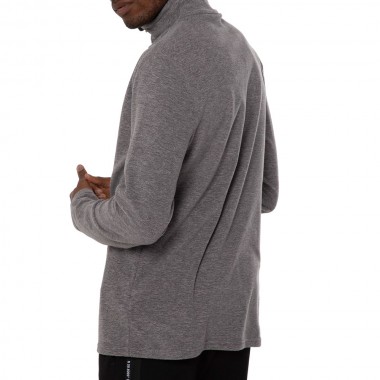 PROTEST PERFECTYM 1/4 ZIP TOP FLEECE DARK GREY MELEE