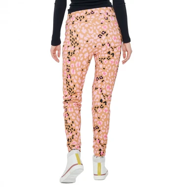 FEMI STORIES NANDU SWEATPANTS PINK BROWN LEOPARD