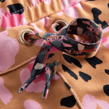 FEMI STORIES NANDU SWEATPANTS PINK BROWN LEOPARD