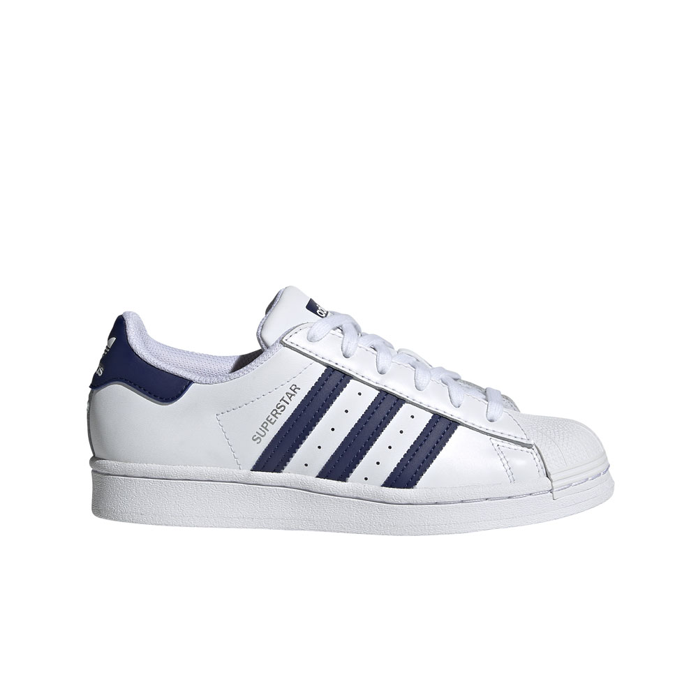 ADIDAS SUPERSTAR J SHOES FTWWHT/NGTSKY/FTWWHT