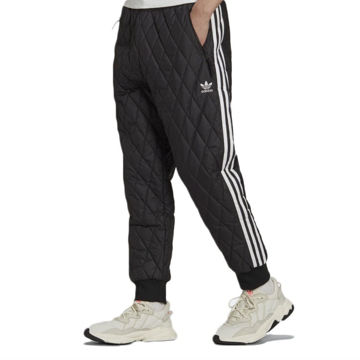 ADIDAS QUILTED SST TRACK PANTS BLACK