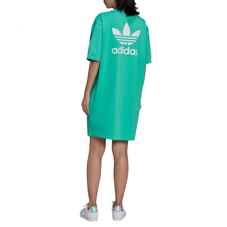 green adidas t shirt dress