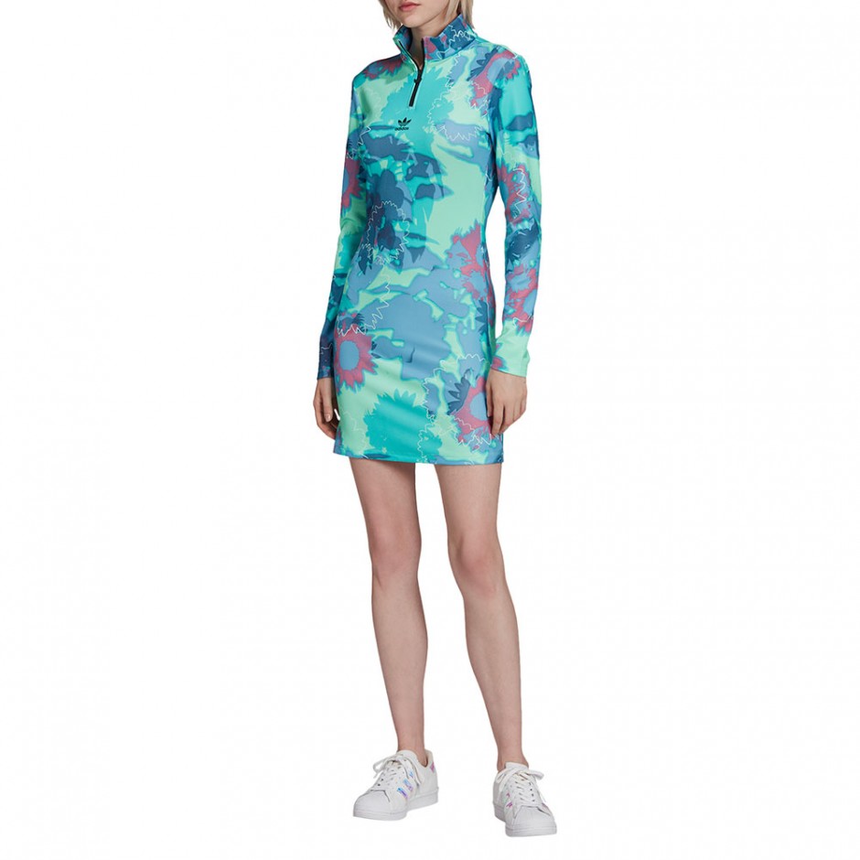 mint green adidas dress adidas Originals Racer Dress Glory Mint, Women's Casual, Xs, Green, Cotton Blend
