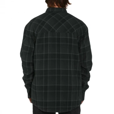 HORSEFEATHERS DOUGH INSULATED L/S SHIRT ANTHRACITE