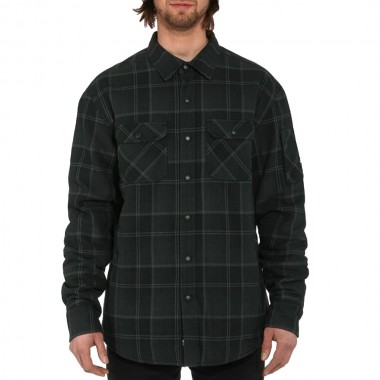 HORSEFEATHERS DOUGH INSULATED L/S SHIRT ANTHRACITE