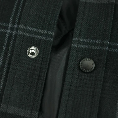 HORSEFEATHERS DOUGH INSULATED L/S SHIRT ANTHRACITE