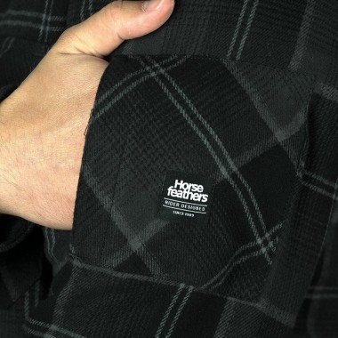 HORSEFEATHERS DOUGH INSULATED L/S SHIRT ANTHRACITE