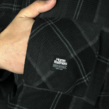 HORSEFEATHERS DOUGH INSULATED L/S SHIRT ANTHRACITE