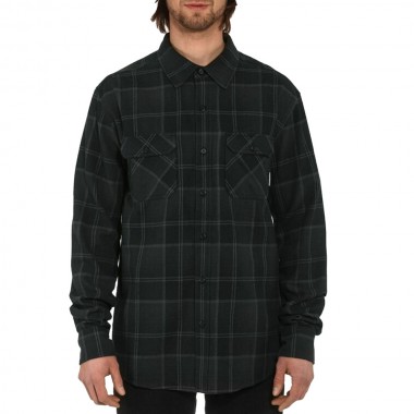 HORSEFEATHERS DOUGH L/S SHIRT ANTHRACITE