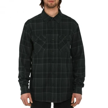 HORSEFEATHERS DOUGH L/S SHIRT ANTHRACITE