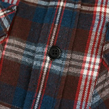 HORSEFEATHERS DOUGH L/S SHIRT PETROL BLUE