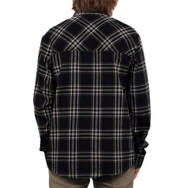 HORSEFEATHERS MELVIN L/S SHIRT DARK BLUE