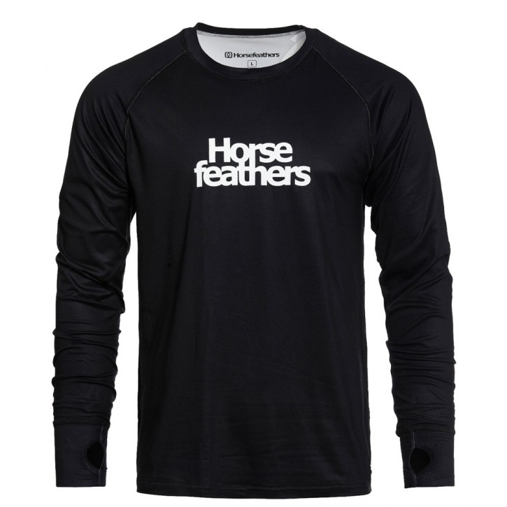 HORSEFEATHERS RILEY THERMAL TOP BLACK