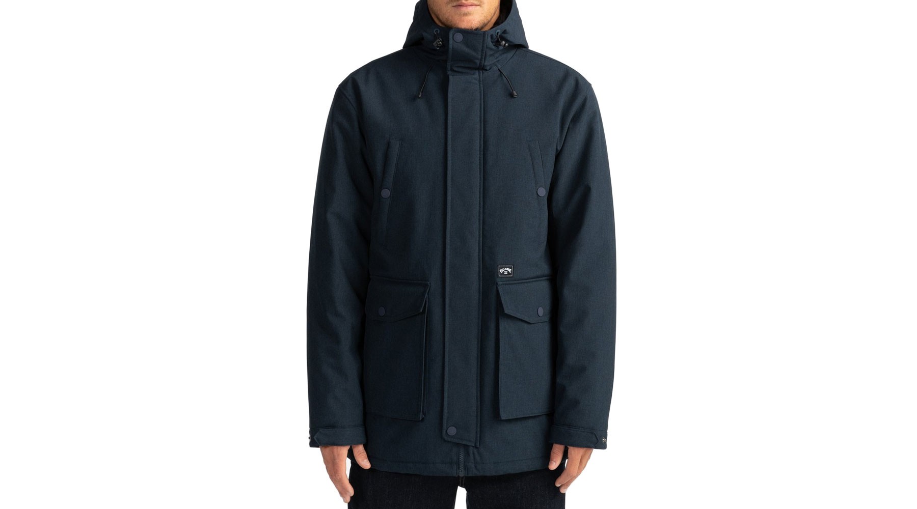 BILLABONG ALVES PARKA JACKET NAVY HEATHER