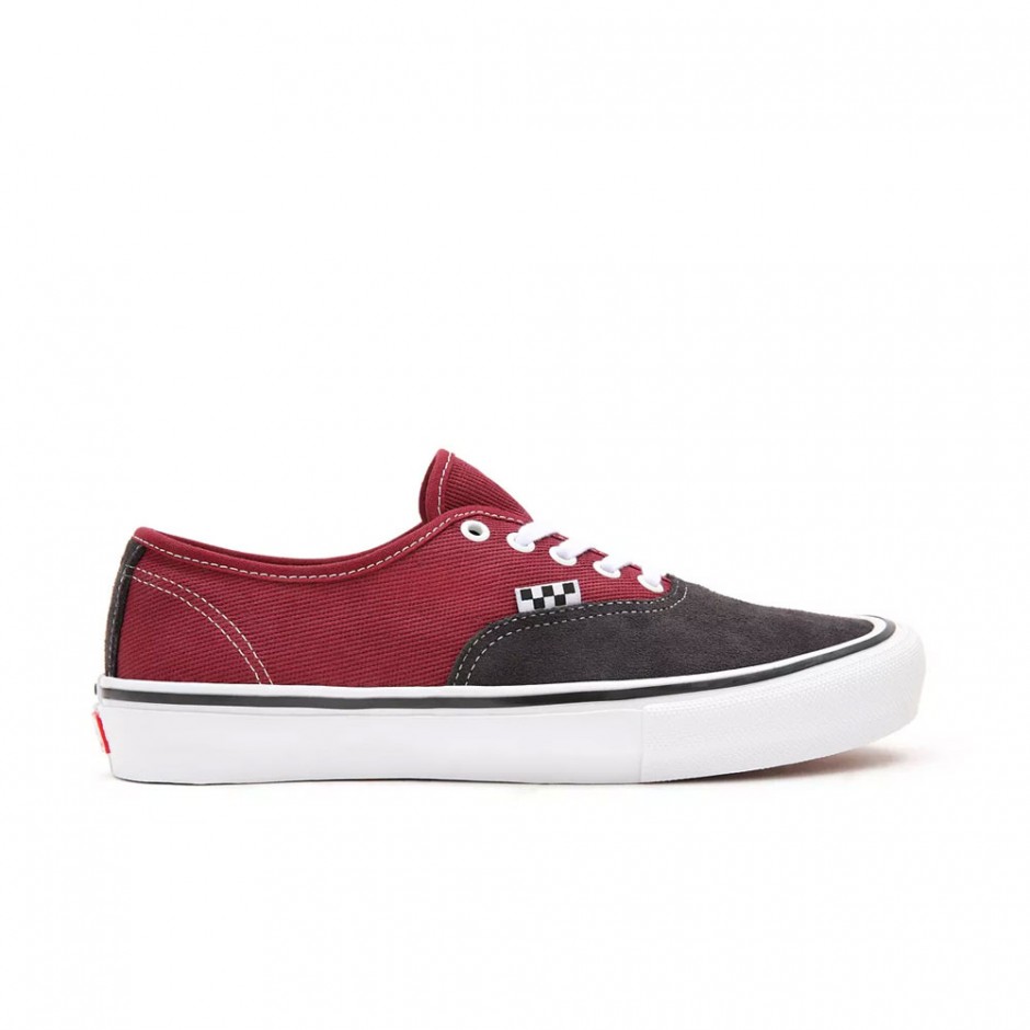 Vans Men\'s Skate Authentic Asphalt Pomegranate Suede Canvas shoes Sizes NIB Vans Slip On Pro Skate Shoes Pop Cush Mens Asphalt  main image 2