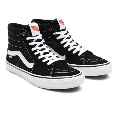 VANS SKATE SK8-HI SHOES BLACK/WHITE