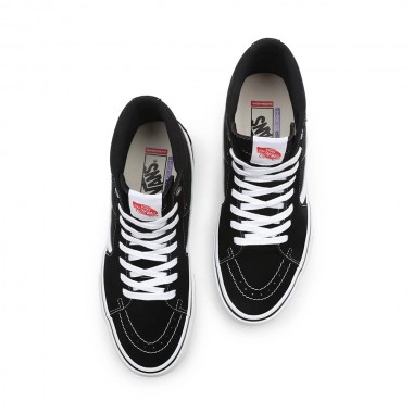 VANS SKATE SK8-HI SHOES BLACK/WHITE