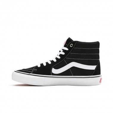 VANS SKATE SK8-HI SHOES BLACK/WHITE