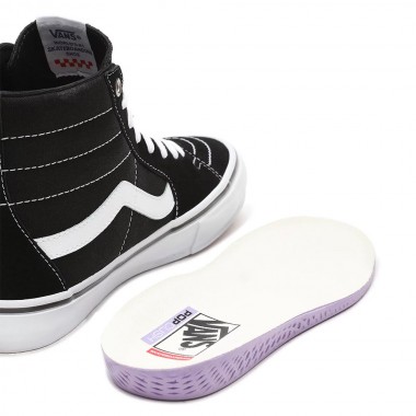 VANS SKATE SK8-HI SHOES BLACK/WHITE