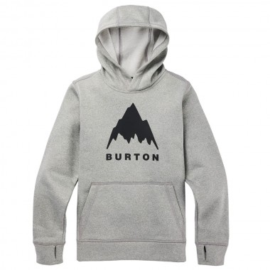 BURTON OAK KIDS HOODIE GRAY HEATHER
