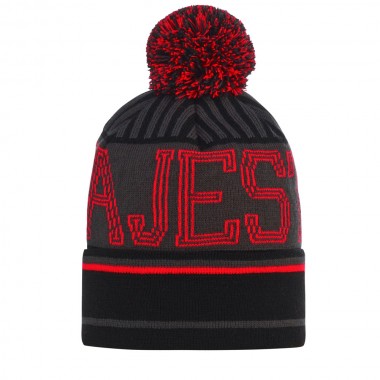 MAJESTY SIBI BEANIE BLACK/NEON ORANGE
