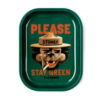THE DUDES STAY GREEN ROLLING TRAY