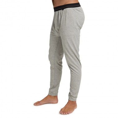 BURTON MIDWEIGHT BASE LAYER THERMAL PANTS GRAY HEATHER