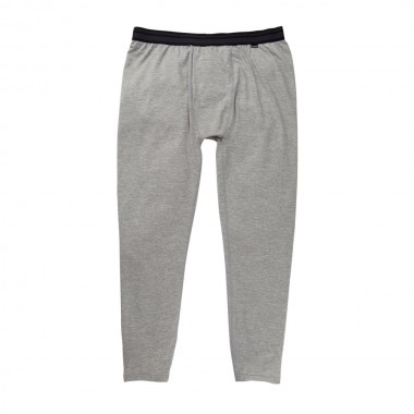 BURTON MIDWEIGHT BASE LAYER THERMAL PANTS GRAY HEATHER